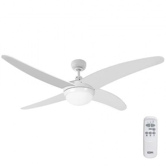 Ventoinha de teto modelo caspio. cor branco potncia: 60w lminas: 132cm com controle remoto ref 3
