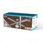Ventoinha de teto modelo caribe. cor cromado. potência: 50w lâminas: ø102cm refª 33801 EDM Ventoinha de teto modelo caribe. cor cromado. potência: 50w lâminas: ø102cm refª 33801 EDM