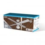 Ventoinha de teto modelo caribe. cor branco. pot�ncia: 50w l�minas: �102cm ref� 33800 EDM