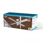 Ventoinha de teto modelo baltico. cor branco potência: 50w lâminas: ø102cm refª 33802 EDM Ventoinha de teto modelo baltico. cor branco potência: 50w lâminas: ø102cm refª 33802 EDM