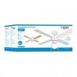 Ventoinha de teto modelo caribe. cor branco. pot�ncia: 50w l�minas: �102cm ref� 33800 EDM