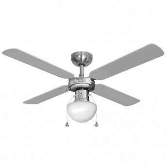 Ventoinha de teto modelo caribe. cor cromado. potncia: 50w lminas: 102cm ref 33801 EDM