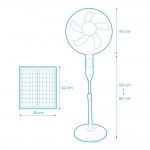 Ventoinha solar com p� 25w ref� 33523 EDM