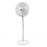 Ventoinha de p� com base circular. cor branca. pot�ncia: 45w aspas: �40cm altura regul�vel 110-130cm