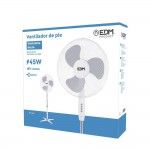 Ventoinha de p�. cor branco pot�ncia: 45w aspas: �40cm. altura regul�vel 105-125cm ref� 33500 EDM