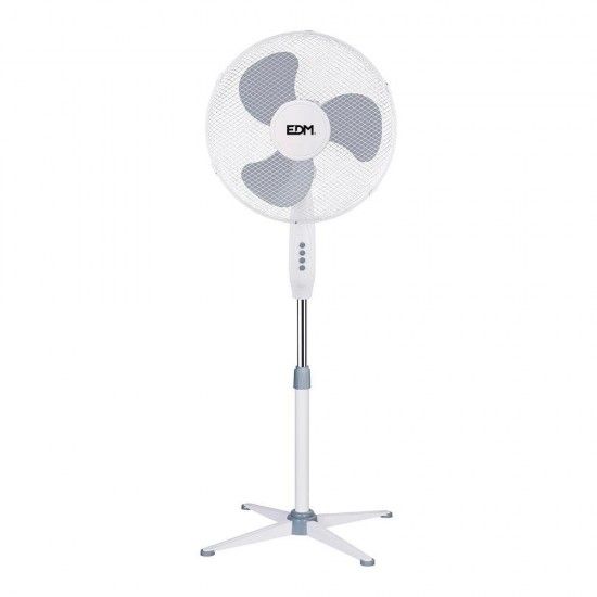 Ventoinha de p. cor branco potncia: 45w aspas: 40cm. altura regulvel 105-125cm ref 33500 EDM