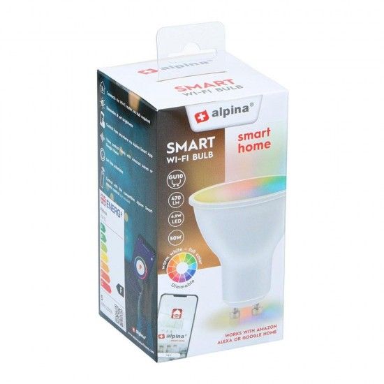 L�mpada inteligente rgb+gu10 4.9w ref� 32992 ALPINA