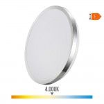 Candeeiro super led de superfície 24w 2490lm 4000k ø38x5cm moldura cromado refª 32568 EDM Candeeiro super led de superfície 24w 2490lm 4000k ø38x5cm moldura cromado refª 32568 EDM