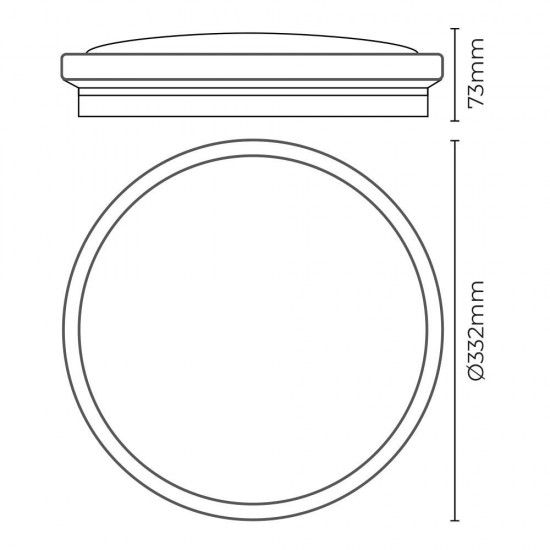 Candeeiro de superfície circular led 18w 1820lm 4000k ø33x5,5cm efeito madeira refª 32539 EDM Candeeiro de superfície circular led 18w 1820lm 4000k ø33x5,5cm efeito madeira refª 32539 EDM