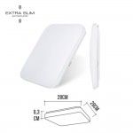 Candeeiro de superfcie led extra fino 12w 6500k 28x28x6,3cm ref 32522 EDM