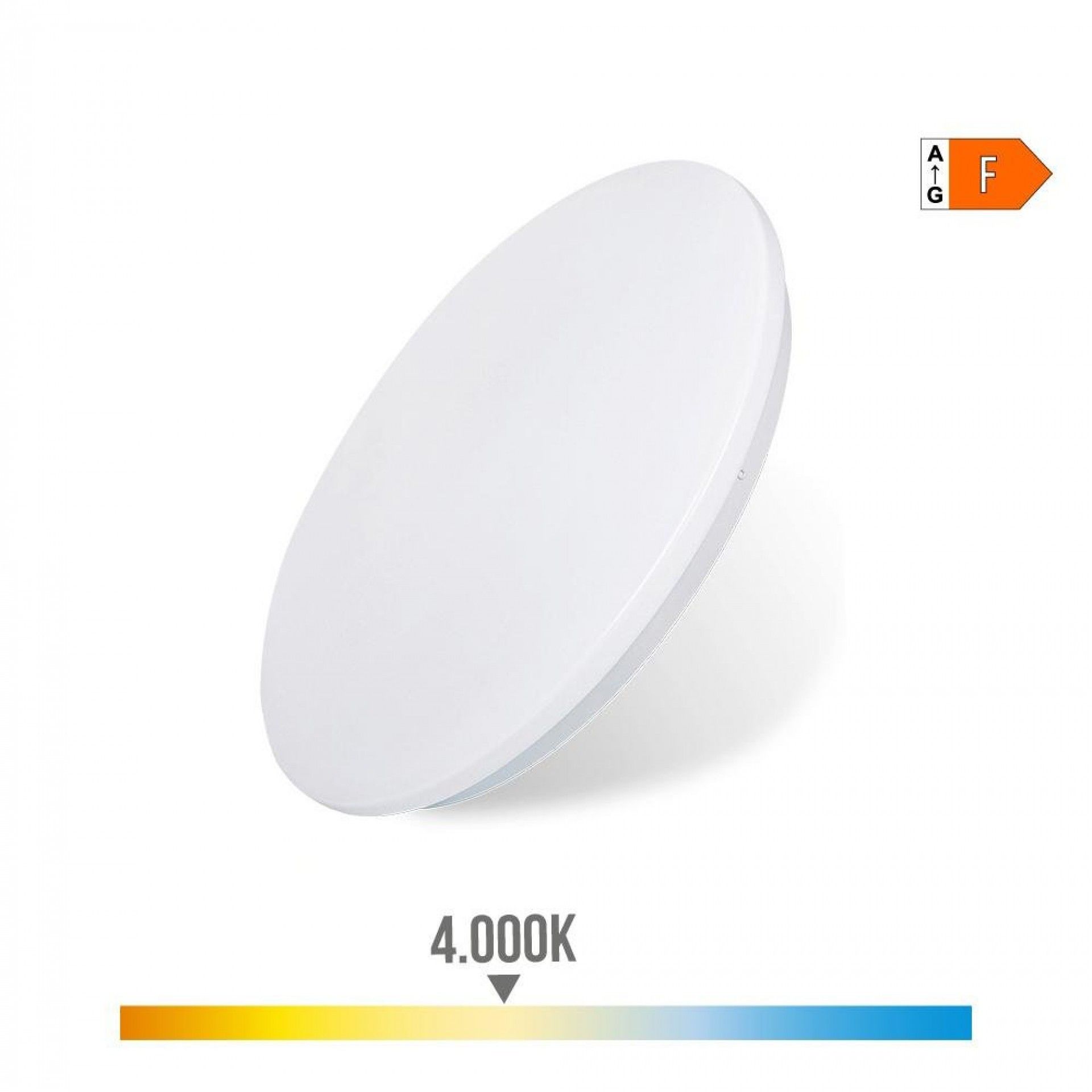 Candeeiro de teto/parede de superfície led 24w 4000k ø38x6,6cm refª 32519 EDM