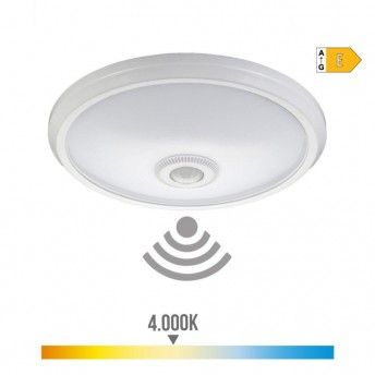 Candeeiro de teto de superfcie led com sensor e luz de emergncia ip20 16w 96 leds 4000k daylight r