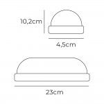 Candeeiro oval led 18w 1820lm 4.000k 10,2x4,5x23cm refª 32404 EDM Candeeiro oval led 18w 1820lm 4.000k 10,2x4,5x23cm refª 32404 EDM