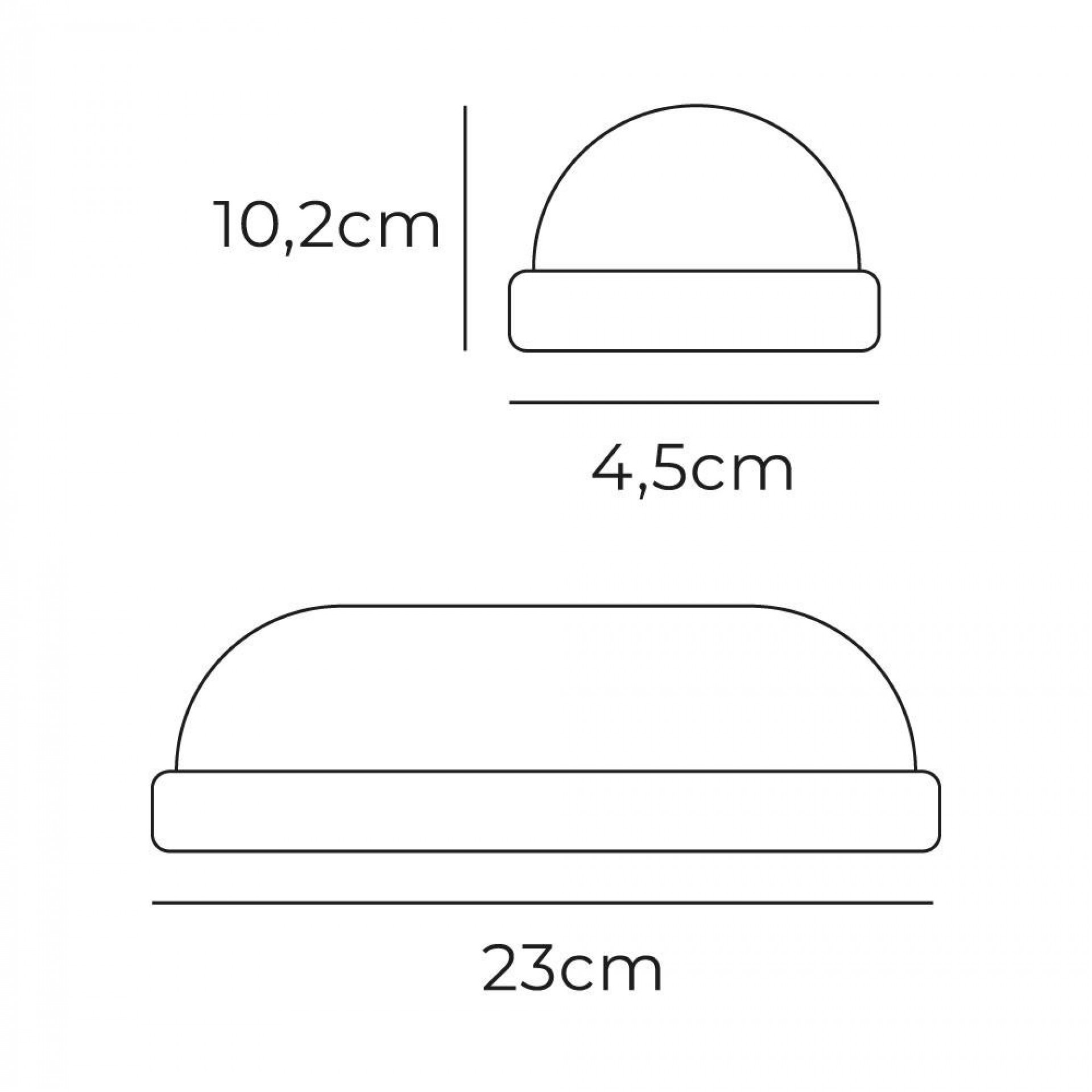 Candeeiro oval led 18w 1820lm 4.000k 10,2x4,5x23cm refª 32404 EDM