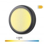 Candeeiro de parede led 6w 450lm 4000k luz dia ip65 14x2,8cm redondo ref 32155 EDM