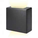 Candeeiro de parede led 3w 237lm 4000k luz dia ip54 11.5x11.5x5cm quadrado 2 projeções refª 32141 ED Candeeiro de parede led 3w 237lm 4000k luz dia ip54 11.5x11.5x5cm quadrado 2 projeções refª 32141 ED