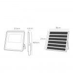 Projetor solar slim 50w 600lm 6.500k ref 31856 EDM