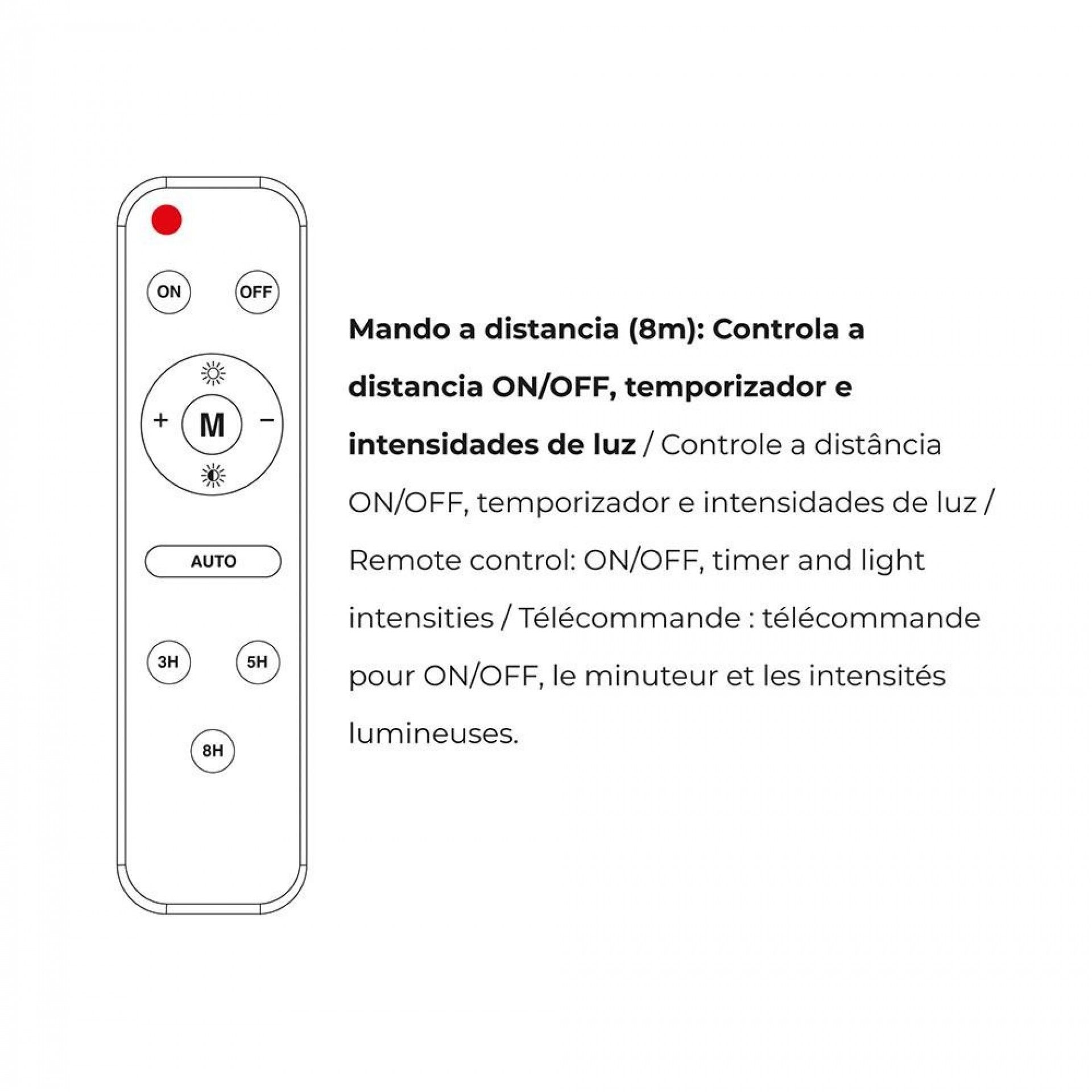 Projector led solar 200w 1.500lm 6.500k ip65 refª 31855 EDM