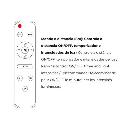 Projector led solar 200w 1.500lm 6.500k ip65 ref 31855 EDM