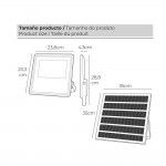 Projector led solar 200w 1.500lm 6.500k ip65 refª 31855 EDM Projector led solar 200w 1.500lm 6.500k ip65 refª 31855 EDM