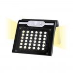 Candeeiro de parede solar 2w 220lm 6.500k com sensor cor preto refª 31847 EDM Candeeiro de parede solar 2w 220lm 6.500k com sensor cor preto refª 31847 EDM