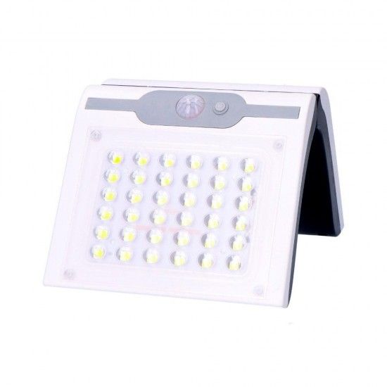 Candeeiro de parede solar 2w 220lm 6.500k com sensor cor branco refª 31846 EDM Candeeiro de parede solar 2w 220lm 6.500k com sensor cor branco refª 31846 EDM
