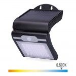 Candeeiro de parede solar 2w 220lm 6.500k com sensor cor preto refª 31847 EDM Candeeiro de parede solar 2w 220lm 6.500k com sensor cor preto refª 31847 EDM
