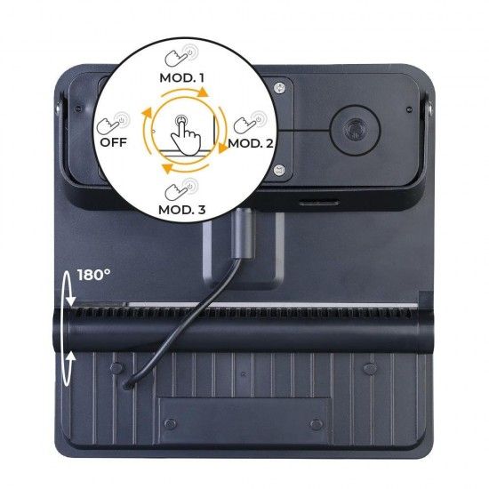 Luz solar de parede 12w 1.600lm 6.500k. ref 31821 EDM