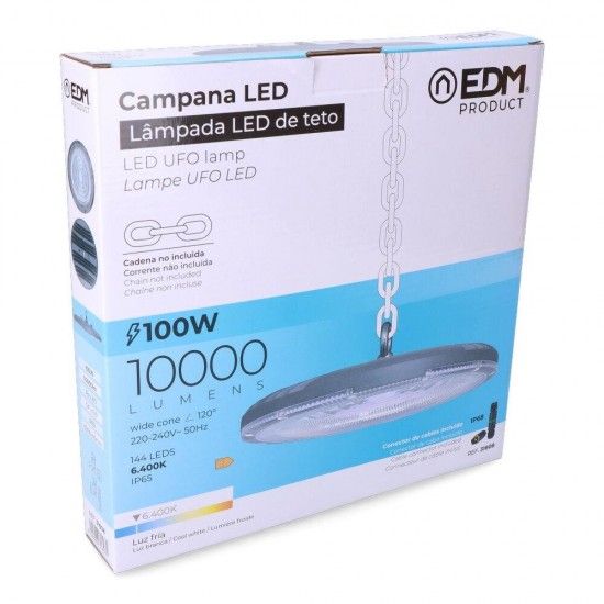 Foco led 100w 10.000lm 6400k 90 ip65 ref 31808 EDM