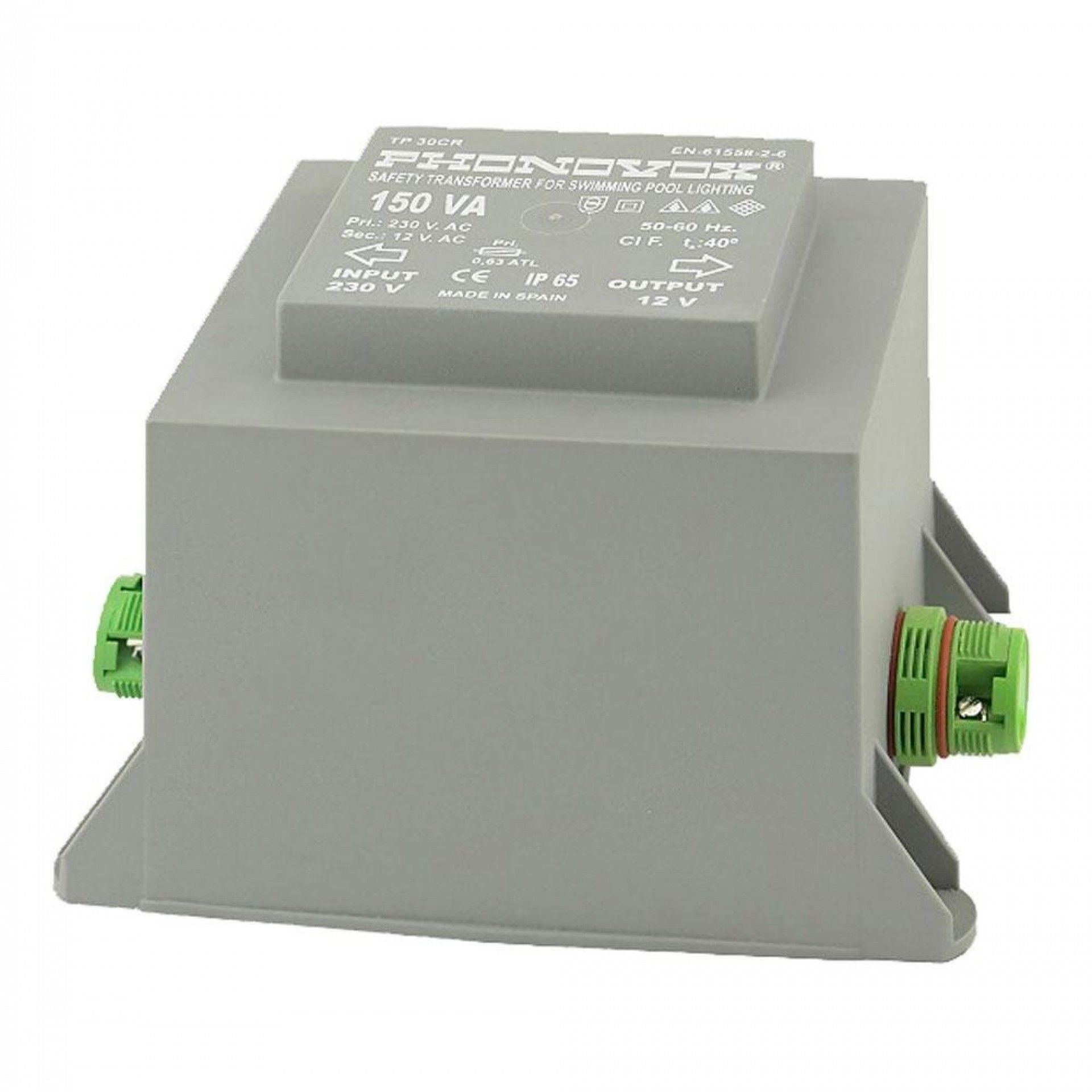 Transformador pool 150va 230/12v 50-60hz. ip-65 conexão externa-cr tp30103cr refª 31740 PHONOVOX