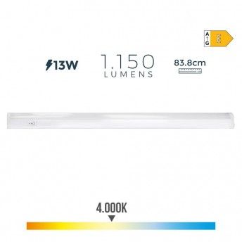 Armadura eletrónica led 13w 1150lm 4000k luz dia 83.8x2.2x3.6cm refª 31696 EDM Armadura eletrónica led 13w 1150lm 4000k luz dia 83.8x2.2x3.6cm refª 31696 EDM