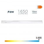 Armadura eletr�nica led 18w 1650lm 6400k luz fria 113,8x2,3x3,6cm ref� 31687 EDM