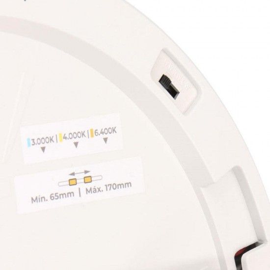 Downlight ajustável superfície/encastrar led 20w 2.050lm embelhecedor cromada.3 temperaturas de luz. Downlight ajustável superfície/encastrar led 20w 2.050lm embelhecedor cromada.3 temperaturas de luz.