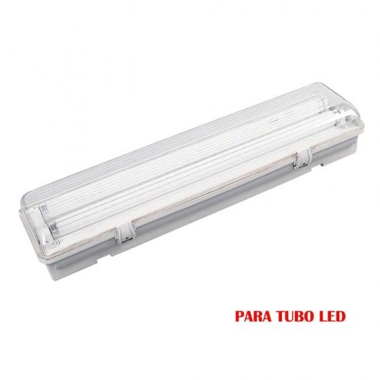 Armadura fluorescente estanca para tubo led 2x22w (eq. 58w) 220v 155cm ip65 refª 31128 EDM Armadura fluorescente estanca para tubo led 2x22w (eq. 58w) 220v 155cm ip65 refª 31128 EDM