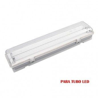 Armadura fluorescente estanca para tubo led 2x22w (eq. 58w) 220v 155cm ip65 refª 31128 EDM Armadura fluorescente estanca para tubo led 2x22w (eq. 58w) 220v 155cm ip65 refª 31128 EDM
