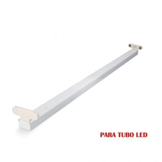 Armadura fluorescente para tubo led 2x18w (eq. 36w) 220v 123cm ref 31118 EDM