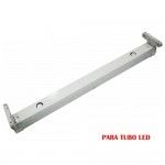Armadura fluorescente para tubo led 2x9w (eq. 18w) 220v 61cm refª 31117 EDM Armadura fluorescente para tubo led 2x9w (eq. 18w) 220v 61cm refª 31117 EDM
