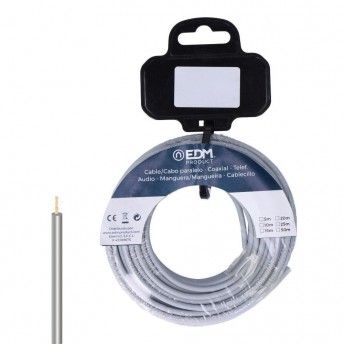 Rolo de cabo flexível 2,5mm cinzento livre de halogéneos 25m refª 28474 EDM Rolo de cabo flexível 2,5mm cinzento livre de halogéneos 25m refª 28474 EDM