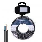 Rolo de cabo h05vv-f 2x1mm , preto 15m refª 28302 EDM Rolo de cabo h05vv-f 2x1mm , preto 15m refª 28302 EDM