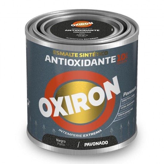 Esmalte sinttico metlico antioxidante oxiron pavonado preto 250ml 5809046 ref 25857 TITAN