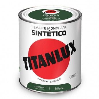 Esmalte sinttico monocamada brilhante verde maio 750ml lux 5808982 ref 25844 TITAN