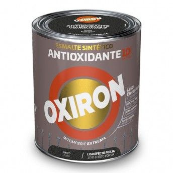 Esmalte sinttico metlico antioxidante oxiron liso efeito forja preto 250ml 5809096 ref 25864 TITA