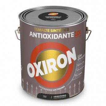 Esmalte sinttico metlico antioxidante oxiron liso efeito forja preto 4l 5809095 ref 25862 TITAN