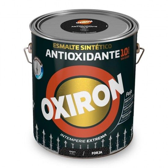 Esmalte sinttico metlico antioxidante oxiron forja preto 4l 5809028 ref 25852 TITAN