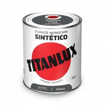 Esmalte sinttico monocapa brilhante cinzento mdio 750ml lux 5808971 ref 25833 TITAN
