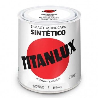 Esmalte sinttico monocamada brilhante branco exterior 566e 250ml lux 5809021 ref 25838 TITAN