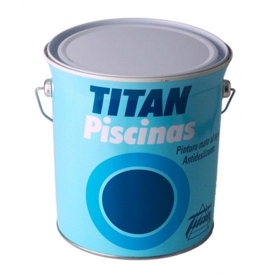 Tinta de gua para piscinas cor branco mate 4 l 5806106 ref 25832 TITAN