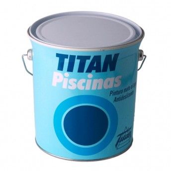 Tinta de gua para piscinas cor branco mate 4 l 5806106 ref 25832 TITAN