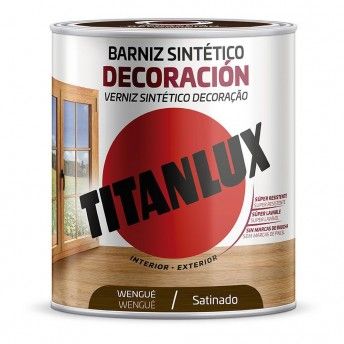 Verniz sinttico decorao acetinado wengu 250ml m11100714 ref 25797 TITANLUX