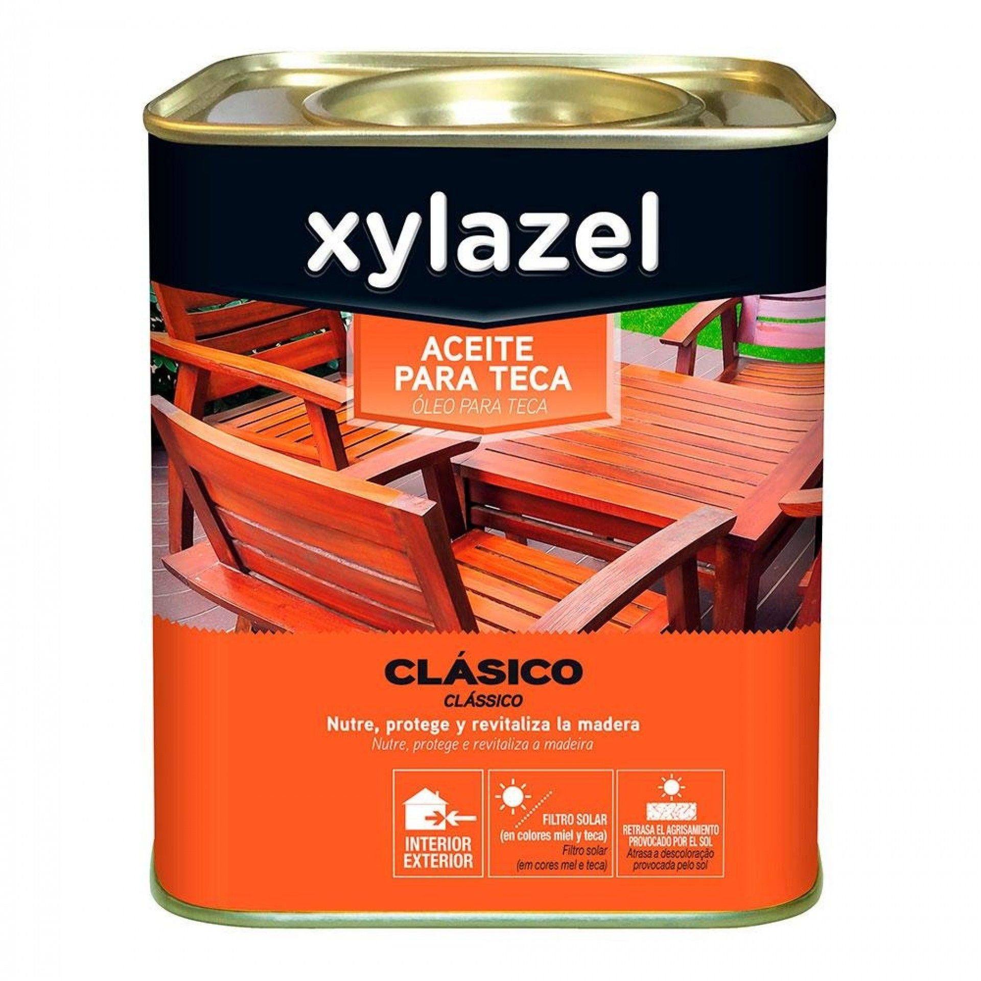 Xylazel óleo para teca mel 0.750l 5396260 refª 25569 XYLAZEL